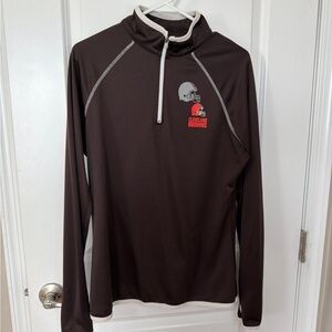 NFL Cleveland Browns Brown and White Pullover